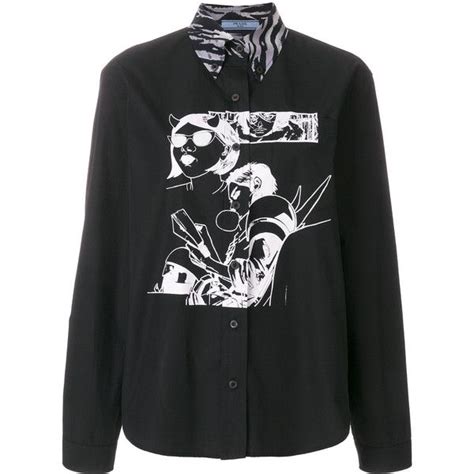 prada comic shirt|Prada Comic Book Print Shirt .